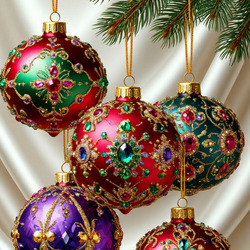 Пазл: Ёлочные украшения