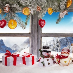 Пазл: Зимнее окно