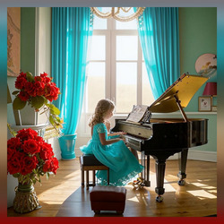 Пазл: Юная пианистка