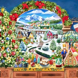 Пазл: Рождественское окно