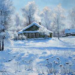 Пазл: Зимний пейзаж 