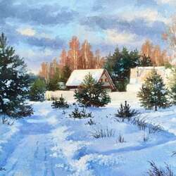 Пазл: Зимняя дорога 