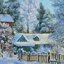 Пазл: Зимний пейзаж 