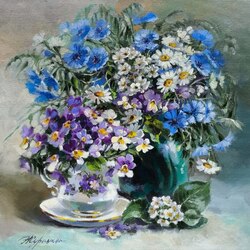 Пазл: Васильковое лето