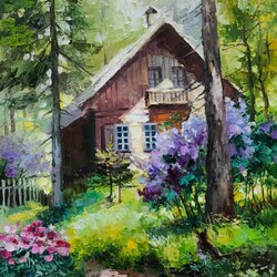 Пазл: Домик лесника