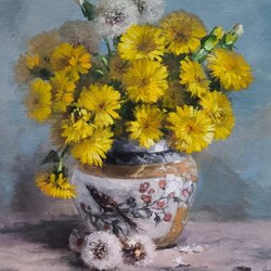 Пазл: Одуванчики