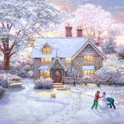 Пазл: Рождество в Пряничном домике