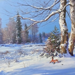 Пазл: Зимняя охота 