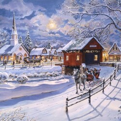 Пазл: Катание на санях