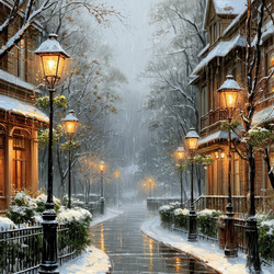 Пазл: Inverno in città