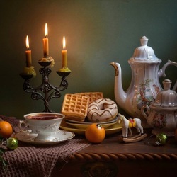 Пазл: Новогоднее чаепитие 