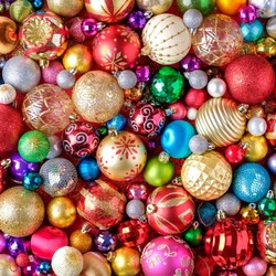 Пазл: Новогодние шары