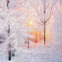 Пазл: В снежных кружевах зимы