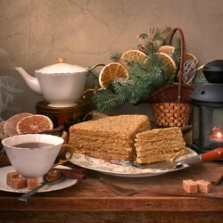 Пазл: Зимний вечер  