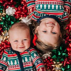 Пазл: Новогодние детишки