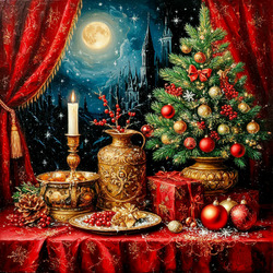 Пазл: Новогодний натюрморт