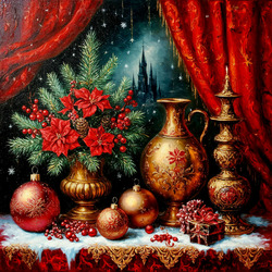 Пазл: Новогодний натюрморт