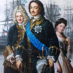 Пазл: Пётр Алексеевич, Александр Данилович, Екатерина Алексеевна
