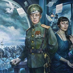 Пазл: Николай Гумилёв и Анна Ахматова