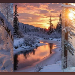 Пазл: Магия зимнего заката