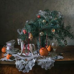 Пазл: Новогодняя лошадка 