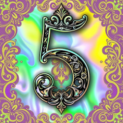 Пазл: Декоративная цифра