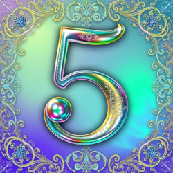 Пазл: Цифра пять