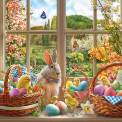 Пазл: Пасхальное окошко