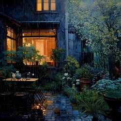 Пазл: Летний дождь