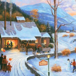 Пазл: Зимний день