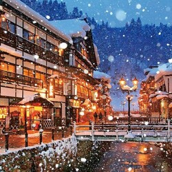 Пазл: Giappone Ginzan Onsen