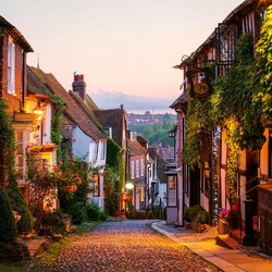 Пазл: Strada serale dell'Inghilterra