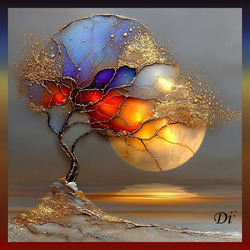 Пазл: Радужное дерево