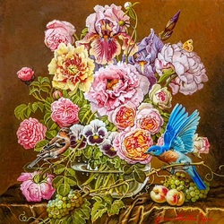 Пазл: Синяя птица счастья