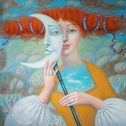 Пазл: Дневная луна