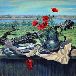 Пазл: Маки и ракушки