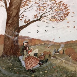 Пазл: Осень вдвоем 