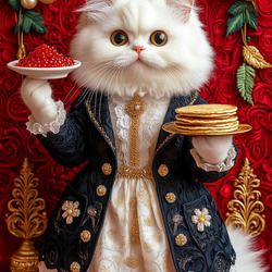 Пазл: Масленица у кота