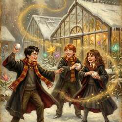 Пазл: Зимние забавы