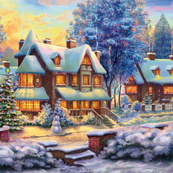 Пазл: Рождественский вечер