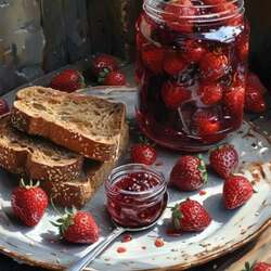 Пазл: Клубничное варенье 
