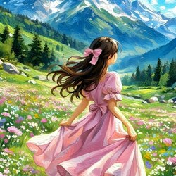 Пазл: Долина цветов 