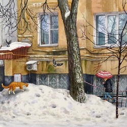 Пазл: Дворик в Петроверигском переулке