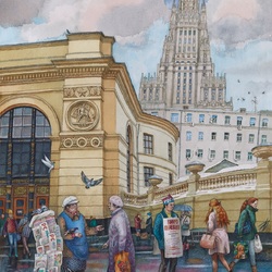 Пазл: У метро 