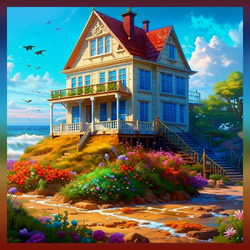 Пазл: Дом у моря