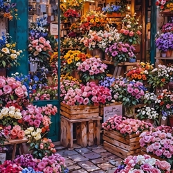 Пазл: Магазин цветов 