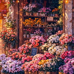 Пазл: Магазин цветов 