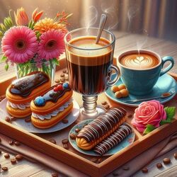 Пазл: Кофе со сладеньким