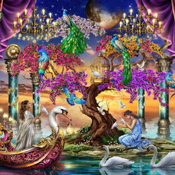 Пазл: Лебединое озеро 