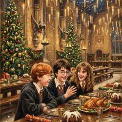 Пазл: Рождественский Хогвартс 